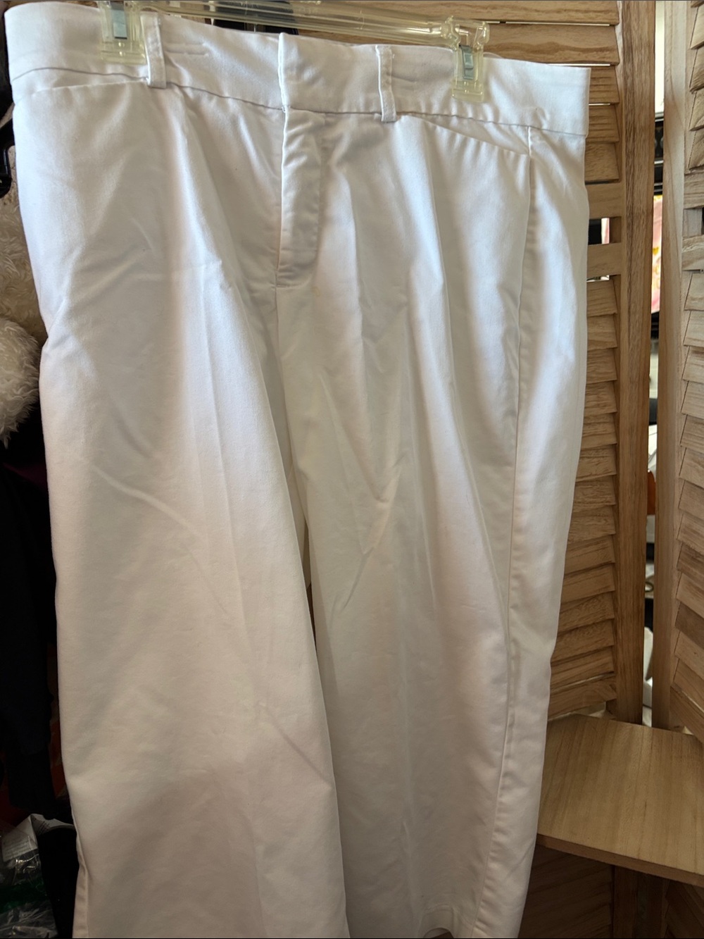 Dockers White Cropped Slacks 14